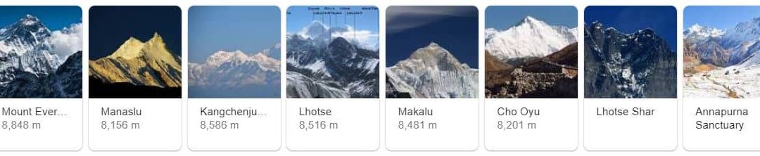 8 HIGHEST PEAK OF NEPAL 