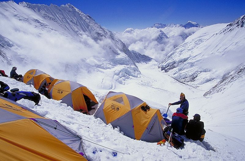 camp III is a well known resting place at lhotse expedition