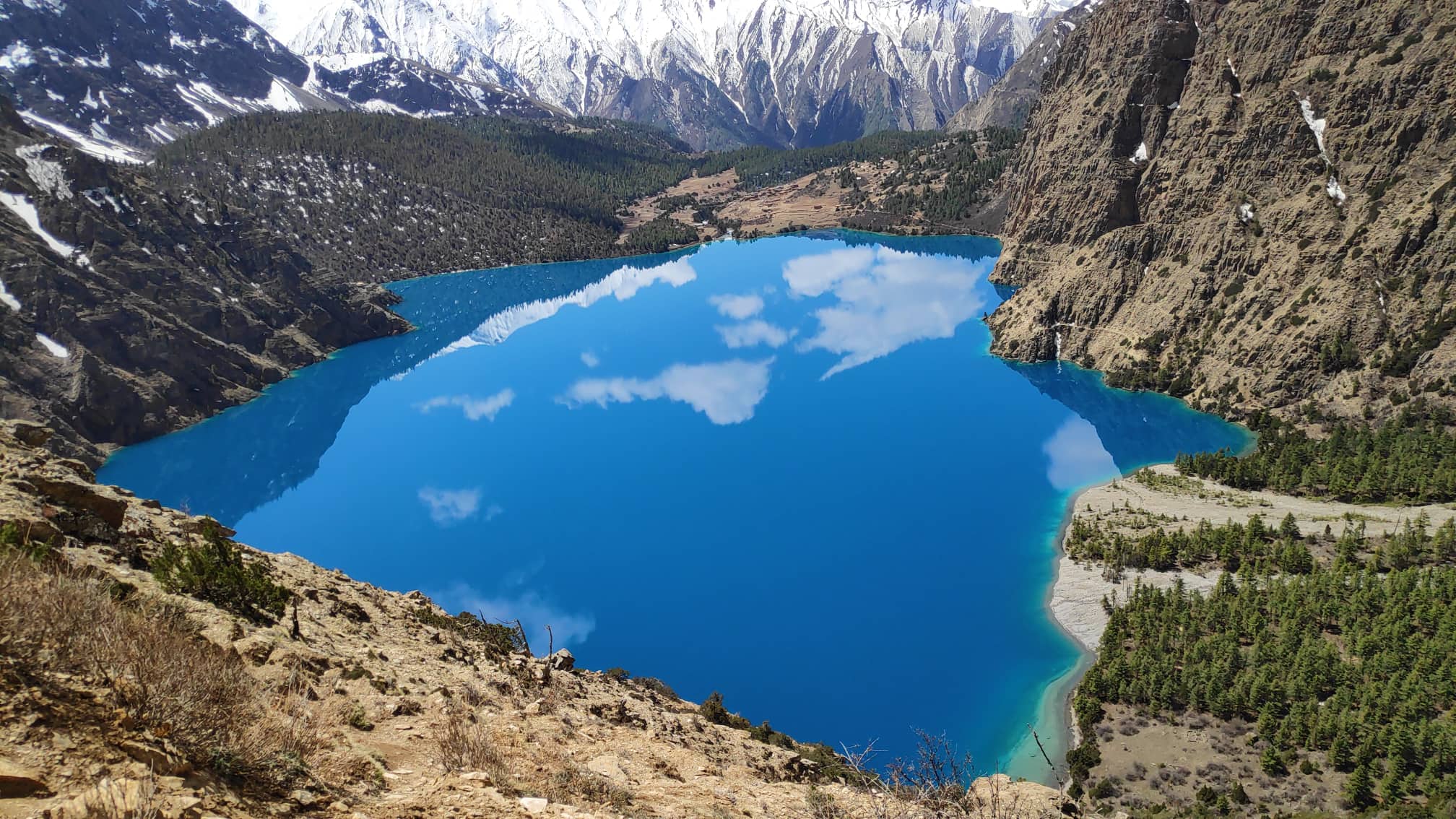shey phoksundo lake is a jewel of lower dolpo trek