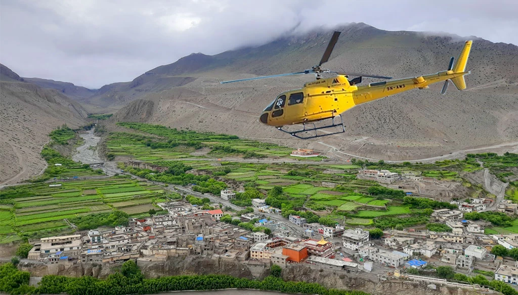 upper mustang heli trek is getting popularity in heli trekking in nepal