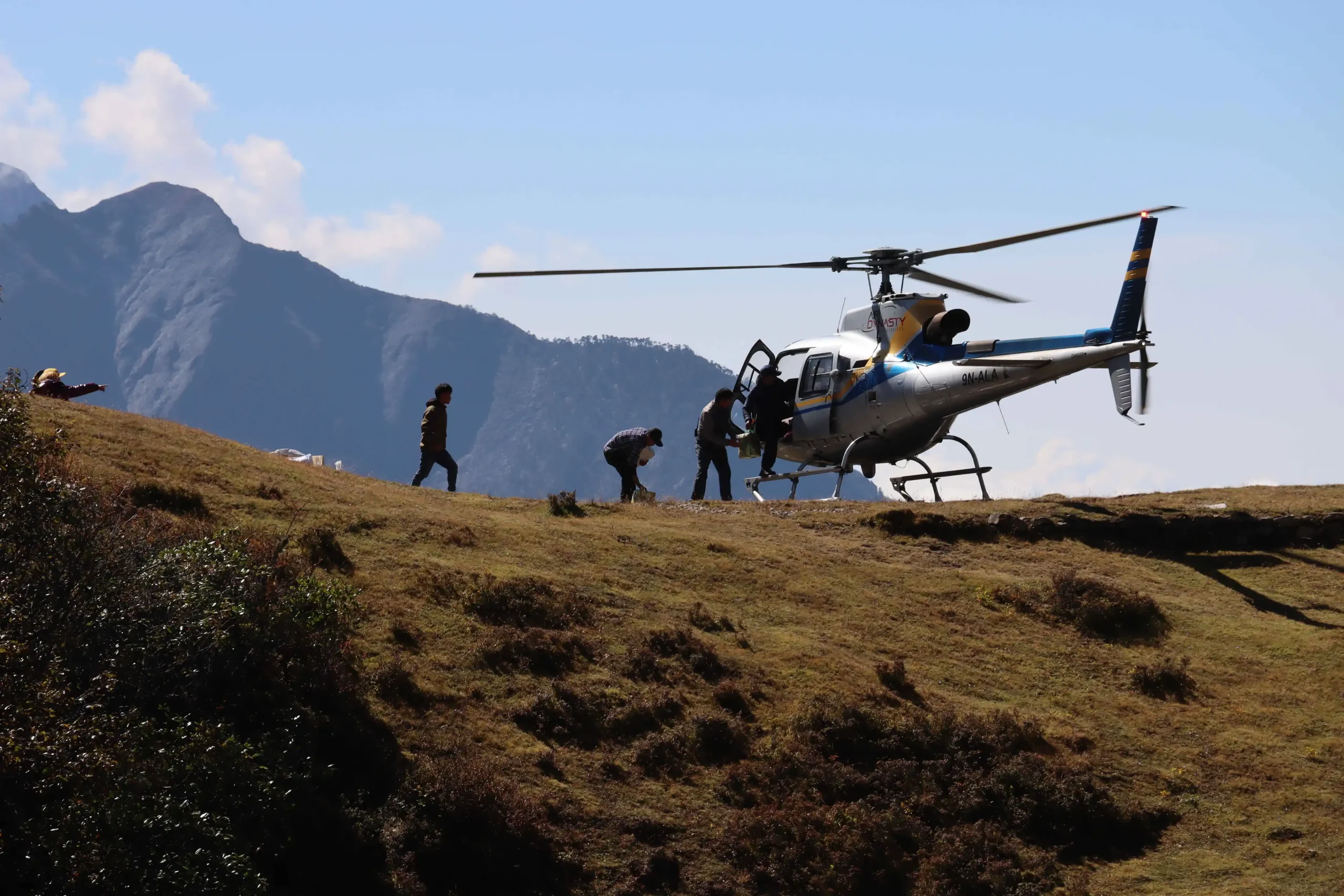 stay connected with the insurance company for quicker heli evacuation