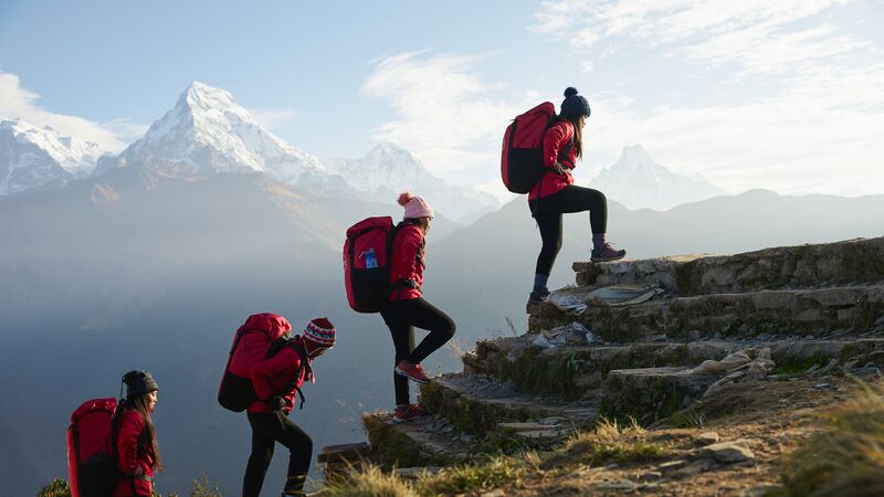 women trekking guide is slowly overpowering the male guides in nepal