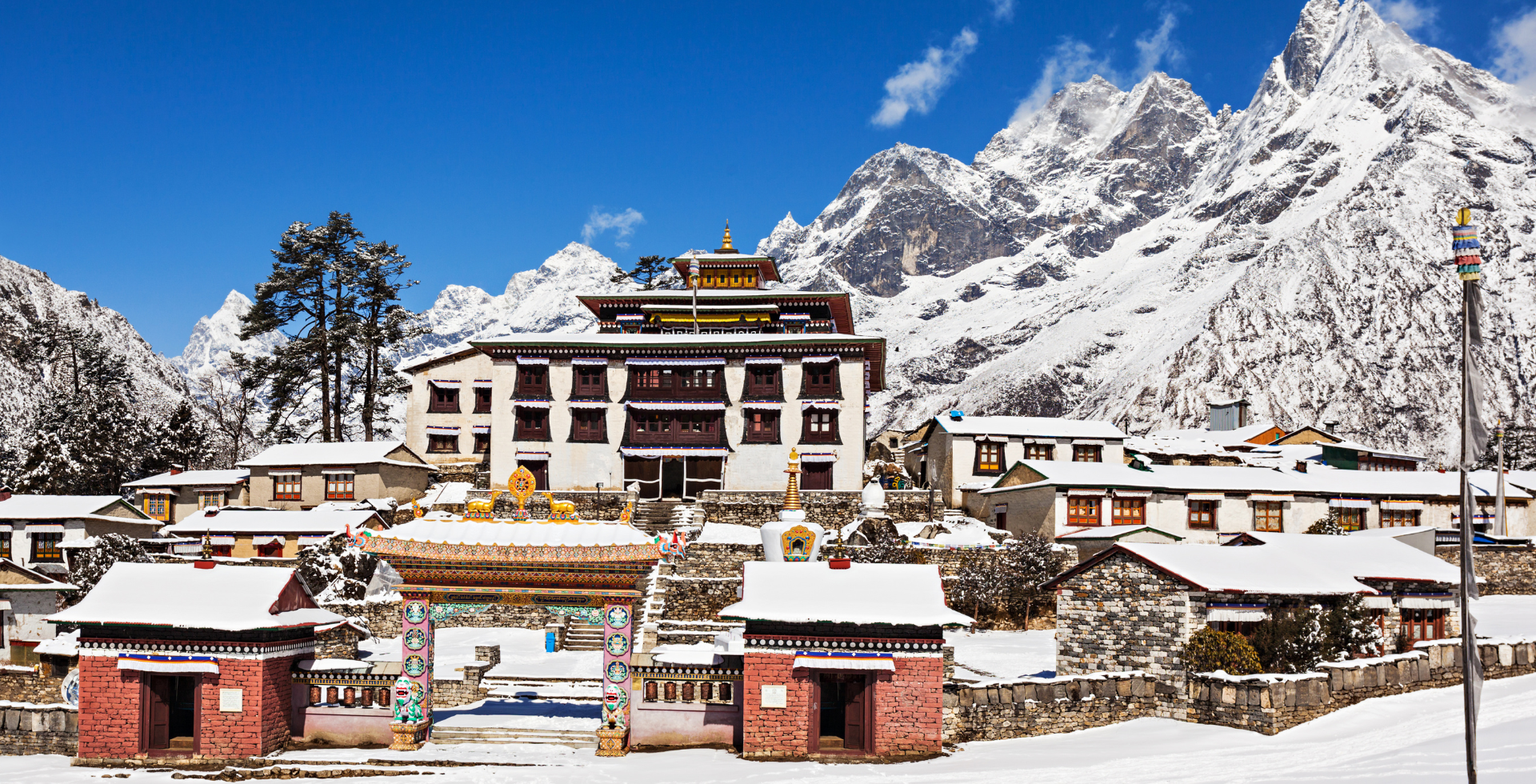 tengboche is one of the key monasteries on everest base camp trek