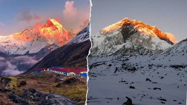 everest base camp vs annapurna base camp might look similar but they arent